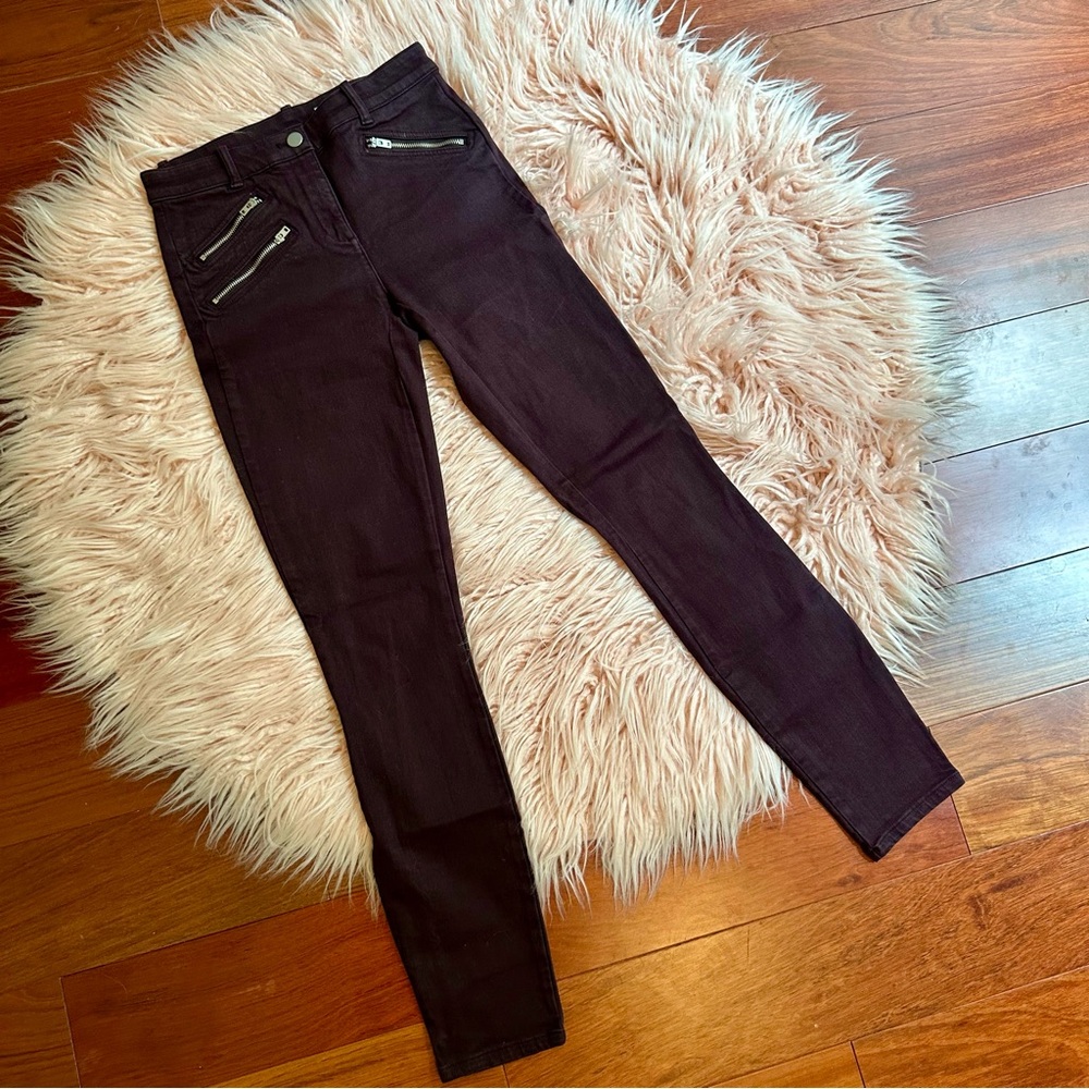 GAP Burgundy Modern Stretch Skinny 0 Regular